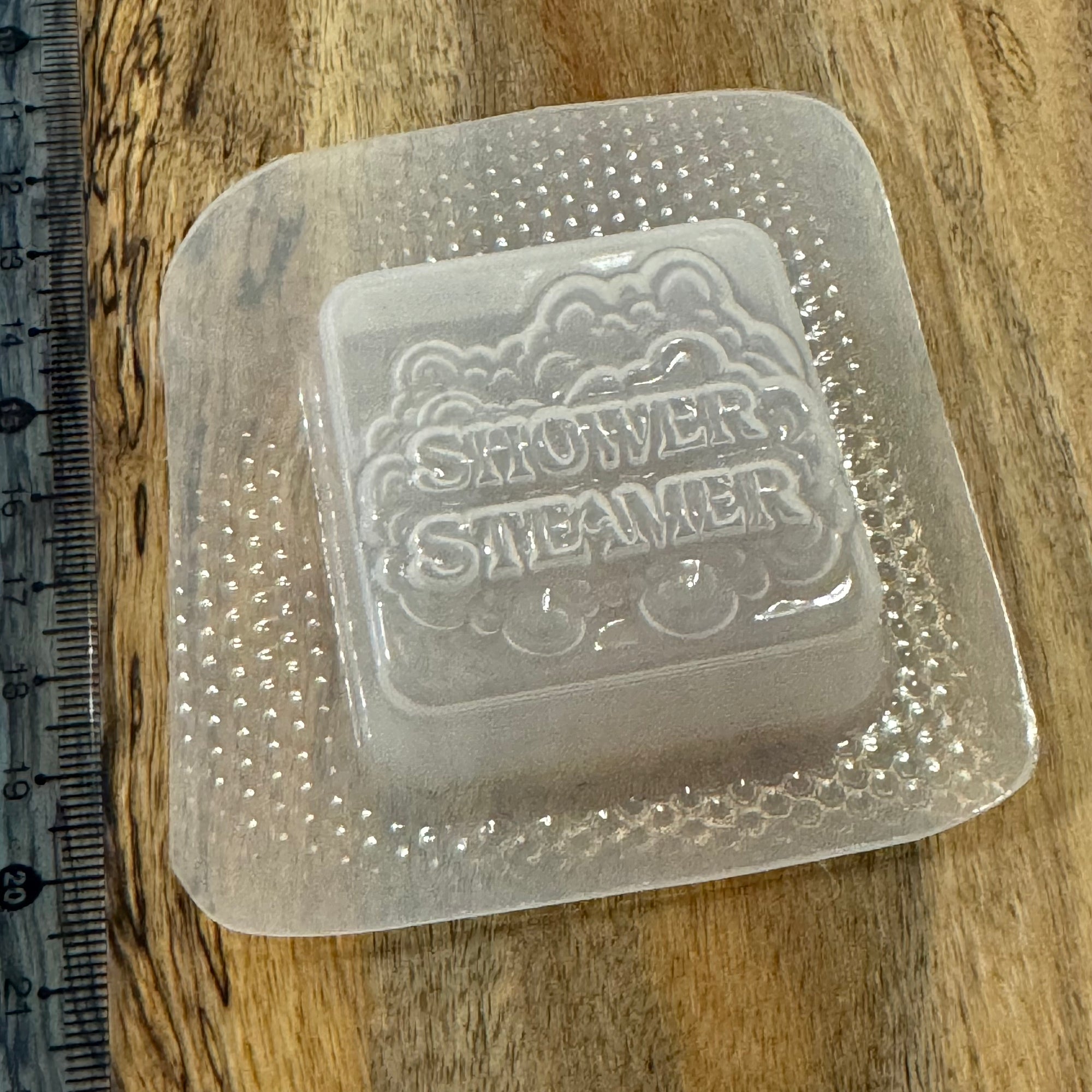 Shower Steamer (text) Mould #365